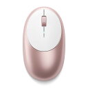 Satechi アルミニウム M1 Bluetooth ワイヤレス マウス 充電 Type-Cポート (Mac Mini, iMac, MacBook, iPad など2012以降Macデバイス対応) (ローズゴールド)