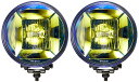 IPF フォグランプ ハロゲン H3 丸形 直径166mm イエロー 12V用 2個セット ハイブリット配光(ドライビングスポット) ゴールドレンズ オフロード...