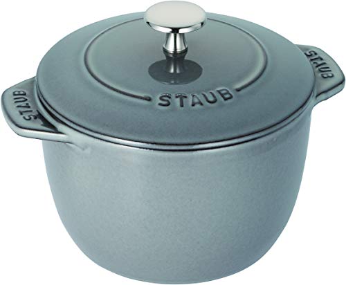 鋳物ホーロー鍋 staub ストウブ 「 ラ ココット de GOHAN グレー M 16cm 」 ご飯鍋 炊飯 2合 ペイント 鋳物 ホーロー鍋 IH対応 炊飯器 日本正規販売品 La Cocotte de GOHAN 40509-703