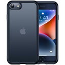 米軍MIL規格・指紋防止CASEKOO iPhone se se2 se3 7 8 用 ケース 耐衝撃 滑り止め マット半透明 スマホケース ストラップホール付き 保護 iphonese第3世代 第2世代 アイフォン 7 8 se2 se3 se 用 4.7インチ カバー(マットブラック)