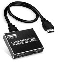 アルミニウム合金製avedio links HDMI 分配器 1入力2出力 4K HDMI スプリッター 2ポートに対応 1入力2出力のスプリッター 2画面同時出力 3D 1080p HDMI2.0 PS5 Xbox HDTV DVD 対応 高速HDMIケーブル USB電源ケーブル付き (4K60Hz HDMI 分配器1入力2出力同時)拡張なし