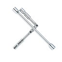 メルテック 車用 タイヤ交換工具 クロスレンチ 折りたたみ式 Meltec F-32 薄型ソケット(17/19/21/23mm)(2)