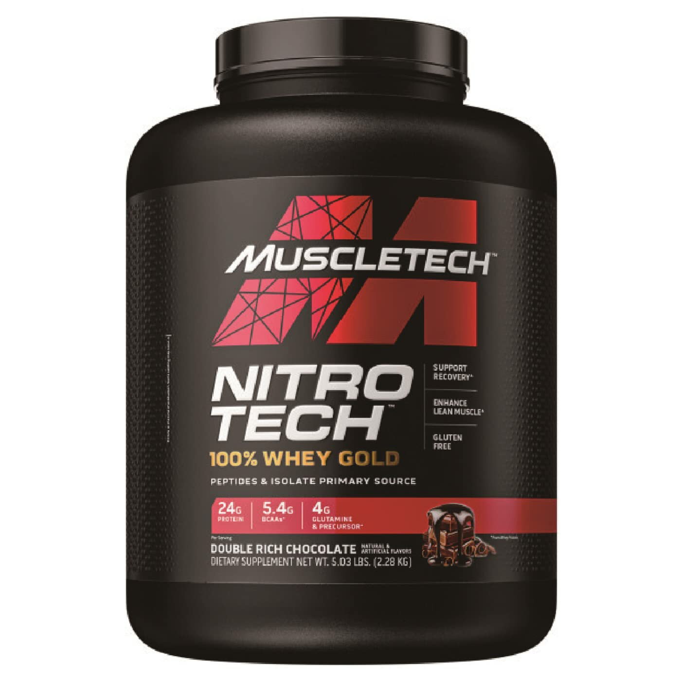 国内正規品Muscletech(マッスルテック) ニトロテック 100%WHEY GOLD ホエイゴールド ダブルリッチチョ..