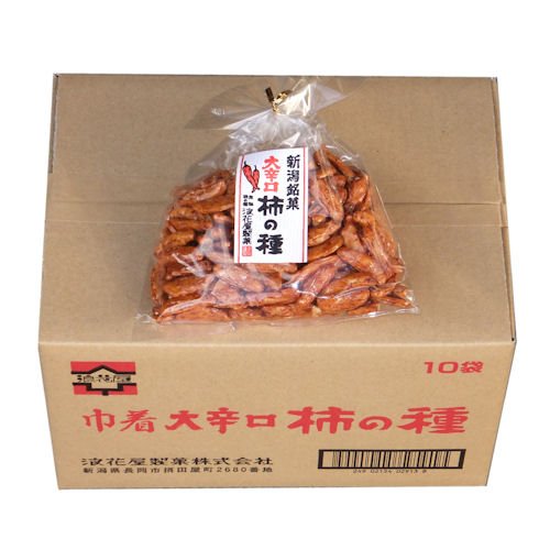 大辛口柿の種 巾着（1ケース） 140g×10袋
