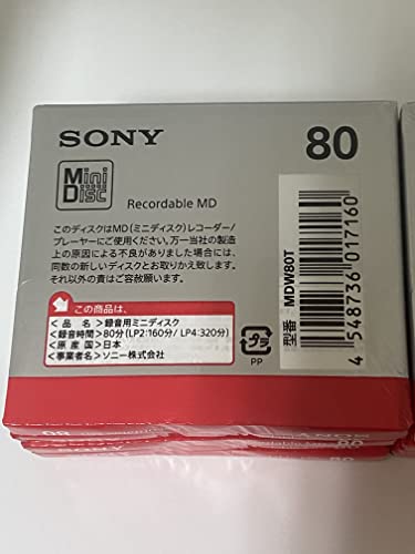 SONY Ͽ���ѥߥ˥ǥ�������MD 80ʬ 10�祻�åȡ�MDW80T