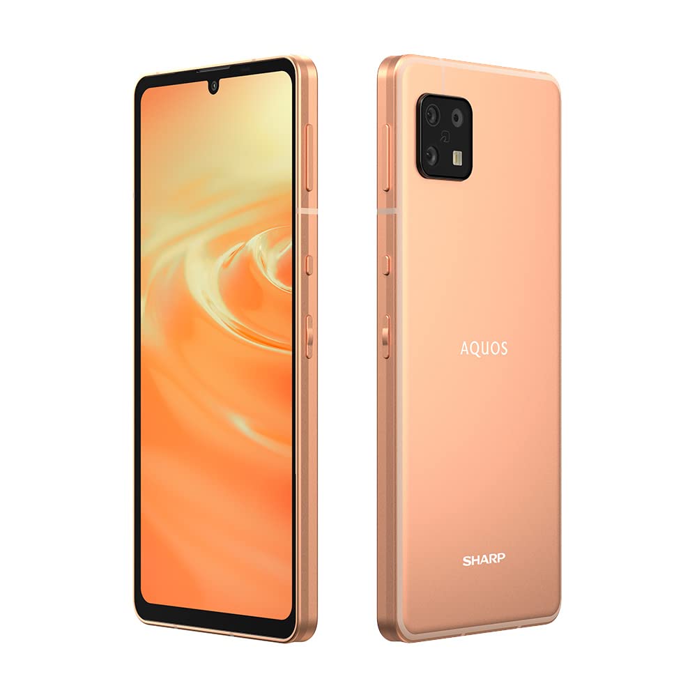 SHARP SIMフリースマホ AQUOS sense6 RAM 4GB/ROM 64GB eSIM対応 ライトカッパー