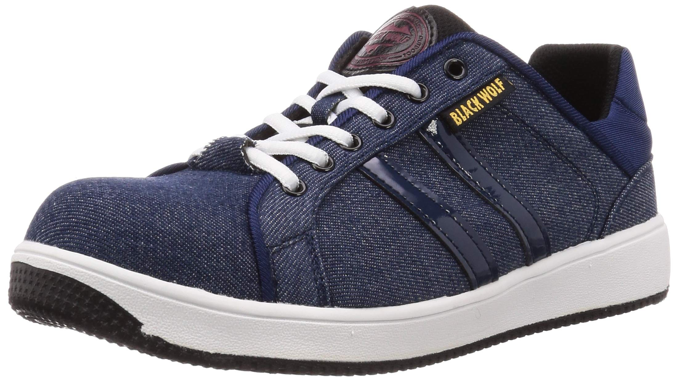 [オカモト] KML-9902 ブラックウルフ かかとが踏める セーフティシューズ デニム 28 cm