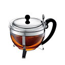 BODUM ボダム ティーポット ティーメーカー CHAMBORD シャンボール ティーポット 1000ml シルバー 紅茶 緑茶 中国茶 ハーブティー フルー...