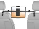TRYONE タブレットホルダー 車載ホルダー ヘッドレスト ホルダー 後部座席用 伸縮アーム 長さ調整 タブレットスマホ両用車載ホルダー360°回転可能 防振...