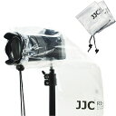 JJC 2枚入 一眼レフ用 完全透明 レインカバー レインコート レンズ + カメラ 長さ≤28cm 対応 Sony A6600 A6500 A6400 A6300 A6100 A6000 Nikon Z7II Z6II Z5 Z50 D5600 D5500 D5300 D3500 D3400 D3300 など適用 雨天 防雨 防塵 戸外撮影