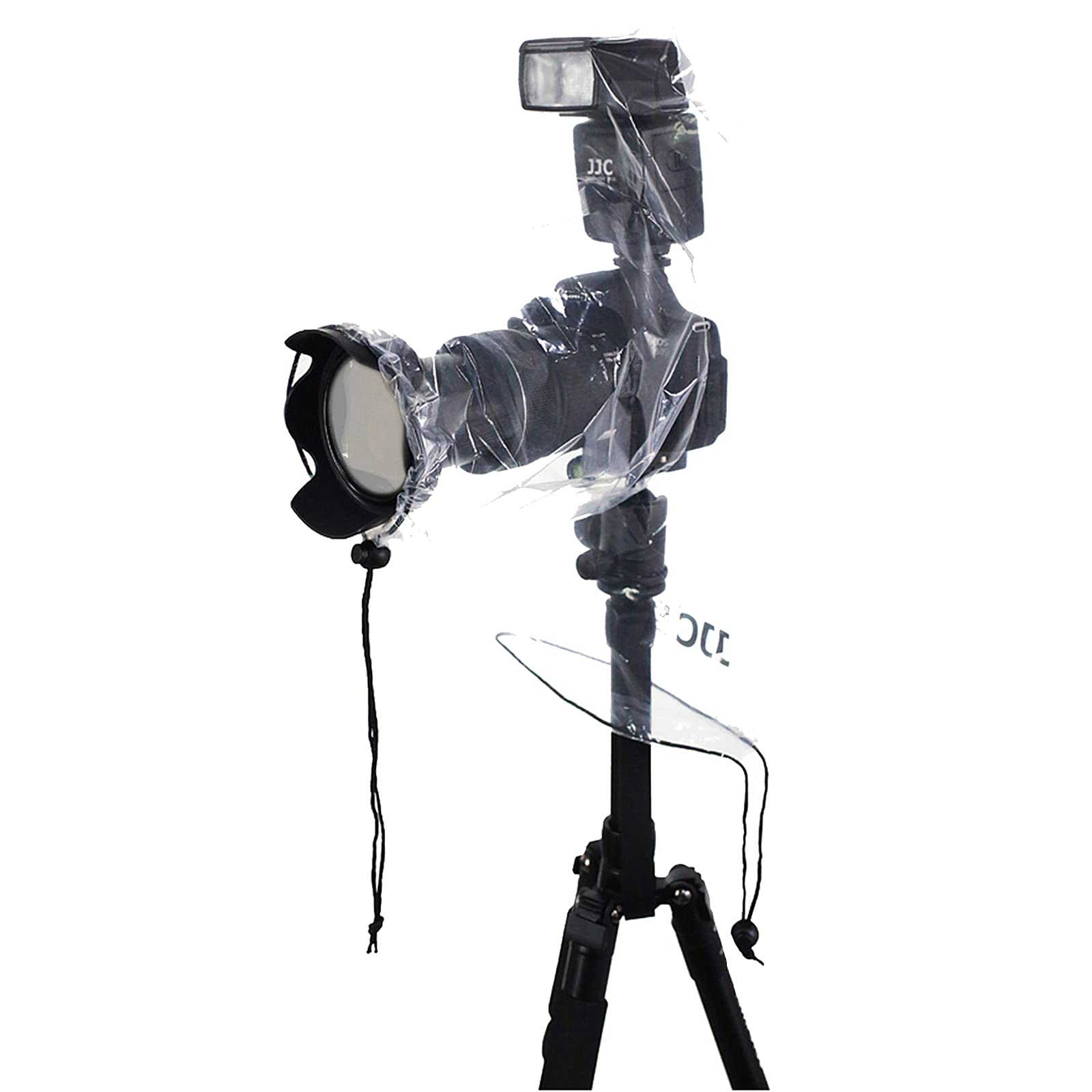 JJC 2枚入 カメラレインコート 小型 DSLRカメラ と ミラーレスカメラ ストロボ 付ける時用 Canon EOS R..