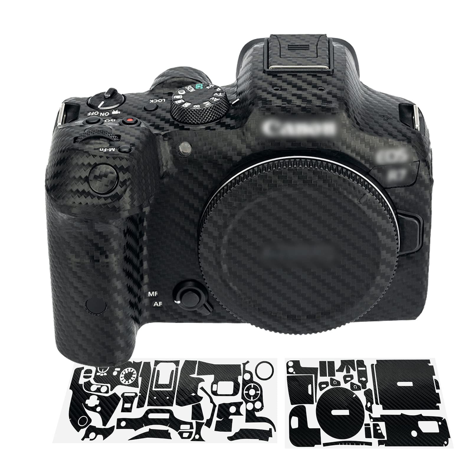 カメラ 保護レザーフィルム カメラ本体 保護フィルム Canon EOS R7 EOSR7 カメラ 用 3M材料 カーボンファイバ