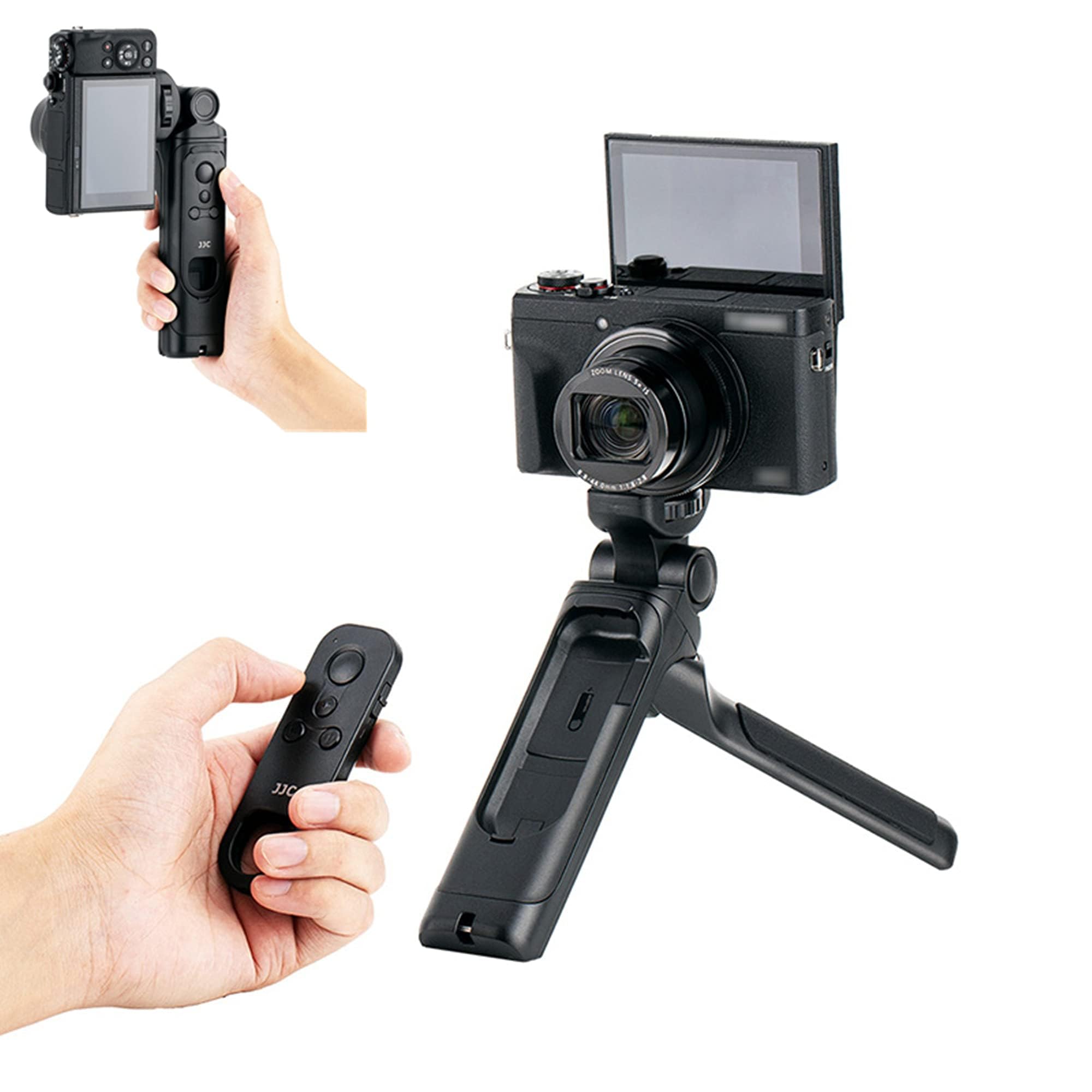 JJC ���ӥ���å� �磻��쥹���塼�ƥ��󥰥���å� Canon HG-100TBR �ߴ� �磻��쥹��⡼�� ���� �������� �ߥ� �ӥǥ����ӥ���å� VLOG���� ����Υ� PowerShot V10 EOS R100 R8 R50 R6 Mark II R10 R7 R3 M6 Mark II M50 Rebel T7i SL3 G7X Mark III �ʤ� ������б�