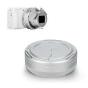 Sony ZV-1 / ZV-1 II 専用JJC オートレンズキャップ ソニー Sony ZV-1 / ZV-1 II ZV-1 Mark II 対応 自動開閉レンズキャップ レンズ保護 レンズカバー 防塵 耐スクラッチ シルバー