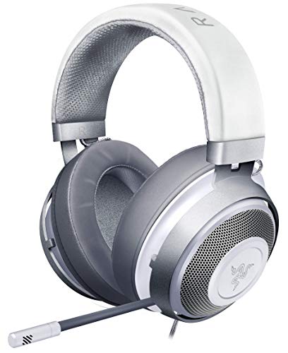 Razer Kraken Mercury White ゲーミングヘッドセット 3.5mm 冷却パッド PS4 PS5 PC Switch スマホ日本正規代理店保証品 RZ04-02830400-R3M1