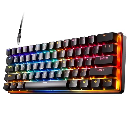 SteelSeries ラピッドトリガー 搭載 ゲーミングキーボード ミニサイズ Apex Pro Mini US 有線 英語配列..
