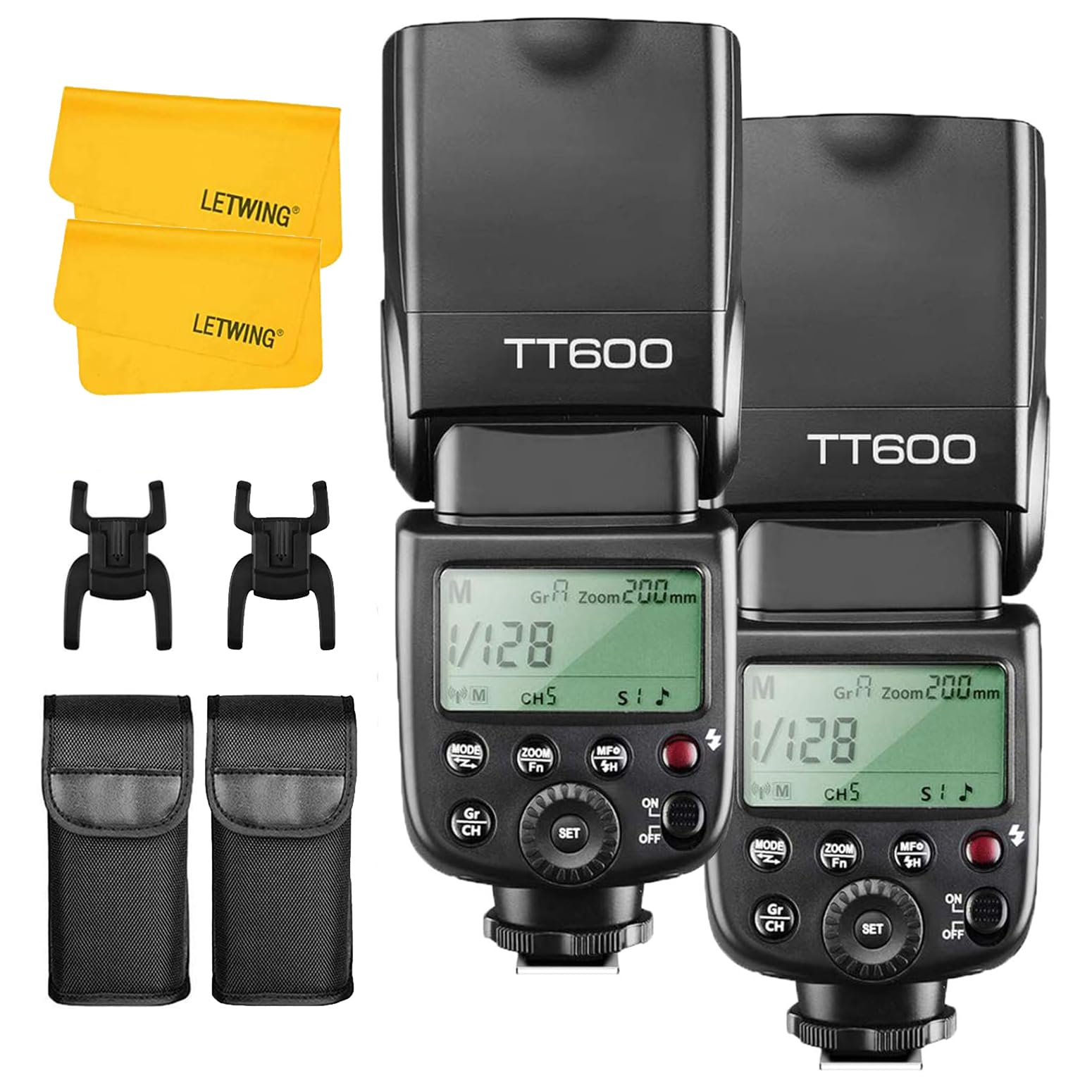 GODOX 正規代理店/日本語説明書付GODOX Thinklite TT600 フラッシュ スピードライト ストロボ 内蔵2.4G ワイヤレストリガ システム 1/8000S高速シンクロ Canon, Nikon, Pentax, Olympus DSLR カメラ対応 (2個入り) 並行輸入品