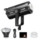 Godox SL200III 215W(MAX.) LED ビデオ写真撮影用ライト、Bowens マウントの写真撮影用スタジオ ライト、連続出力照明、8 つのプリセット照明効果サイレント モード (SL-200WIII)