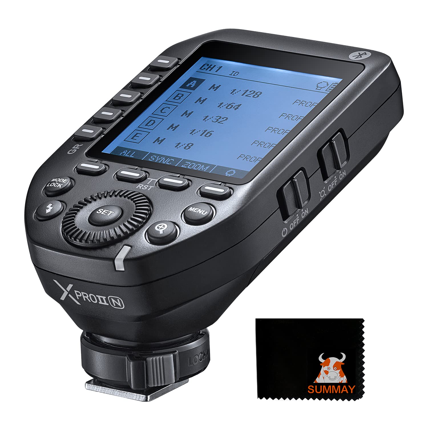 Godox XProII-S TTL ワイヤレス フラッシュ トリガー 1/8000s HSS、TCM 瞬時切り替え、APP コントロール、32 チャネルの 16 グループ、大型 LCD ディスプレイ、安定した信号、応答性、Sony カメラに適しています