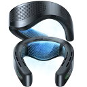 COOLIFY Cyber・最強冷却ネッククーラーTORRAS ネッククーラー 冷却プレート 首掛け扇風機 ペルチェ素子 クーラー ネックファン スマートAI搭載 熱中症対策 首掛けファン 超強上下風 冬夏兼用 携帯扇風機 プレゼント 6000mAh 扇風機 首掛けエアコン(サイバーブラック)