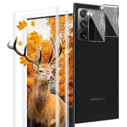 2+2枚セット 指紋認証対応 用 Galaxy Note20 Ultra ガラスフィルム 2枚 Ga ...