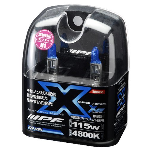 IPF ハロゲン SUPER J BEAM XENON WHITE 4800K H1 XE15