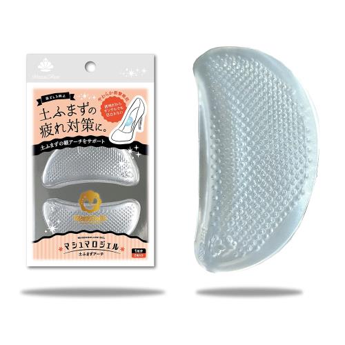 [アクティカ] サンダル/パンプス/ミュール 土踏まずが痛む 疲労緩和 アーチクッション アーチサポート マシュマロジェル 土ふまずアーチ レディース クリア F