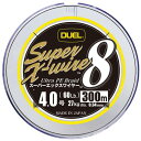 DUEL (デュエル) PEライン 釣り糸 スーパーエックスワイヤー8 ライン 釣りライン 釣具 高強度 高感度 4.0号 300m 5色/イエローマーキング ...