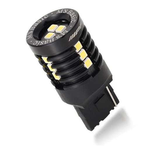 M's Basic by IPF �Хå����� LED ���� T20 1300lm 6500K �ۥ磻�� 12V�� 1���� �ָ��б� �Υ����к��� �ץ�ߥ����...