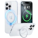 2024必見!4in1多機能満載CASEKOO iPhone16 Pro Max 用 ケース 米軍MIL規格 横縦両立 指紋防止 マット仕上げ 25W急速充電対応 MagSafe対応 黄変防止 薄型半透明 スマ・