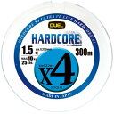 DUEL (デュエル) PEライン 釣り糸 HARDCORE X4 ライン 釣りライン 釣具 高強度 高感度 1.5号 300m 5色/イエローマーキング H3...