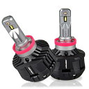 M's Basic by IPF フォグランプ LED バルブ H8 H11 H16 共通タイプ ドライバーユニット一体型 6500K 5200ルーメン ハイス...