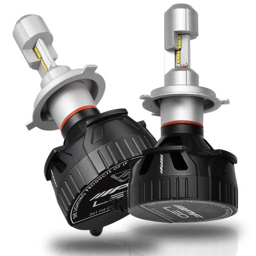 M's Basic by IPF ヘッドライト LED 車用 H4 Hi Lo切替 4200lm 2800lm 6500K ホワイト 12V用 2本入 車検対応 ドライバーユニット一体型 冷却ファン内蔵 ノイズ対策済 AMZ-HL341