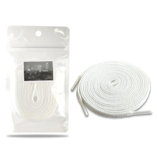 [アクティカ] コットン100% スニーカー シューレース 靴ひも 細め幅でスタイリッシュに akiico 田中亜希子さんコラボ レディース ホワイト 150cm