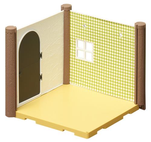 ハコルーム くまのがっこう ベースパーツ お部屋キット フローリング 色分け済みプラモデル