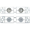タミヤ ビックトラックパーツ TROP.20 マットクロームセミワイドホイール (30mm幅タイヤ用) 56520