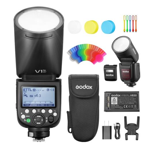 GodoxŹ/ŬޡGODOX V1Pro-F åץ󥹥ȥ եå ԡɥ饤 ٻΥե ֥եåS...