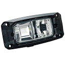 IPF バックランプ 作業灯 ワークライト LED 角型 1200lm(3200cd) 6000K ホワイト 12V 24V兼用 海外モデル バック連動 単独点...