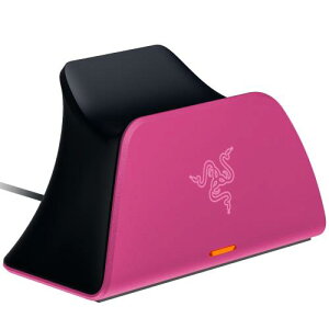 Razer レイザー Quick Charging Stand for PS5 (Pink) PS5 DualSense ワイヤレスコントローラー用急速充電スタンド 3時間未満で完全充電 過充電防止機能付き 曲線形クレードル設計 USB 電源供給 クイック チャージング スタンド フォー ピーエスファイブ ピンク 日本保証品