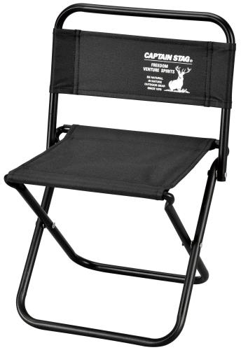 キャプテンスタッグ(CAPTAIN STAG) アウトドアチェア チェア レジャーチェア 中 ブラック UC-1896
