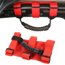 ANTC ジープ グラブ 補助ハンドル ルーフハンドル装飾/屋根ハンドル/トップハンドル ラングラー グラブ アシストグリップ グラブハンドル 取付け簡単 車 インテリア 内装 CJ YJ TJ LJ JK JKU JL JLU JT用 (S(赤い))