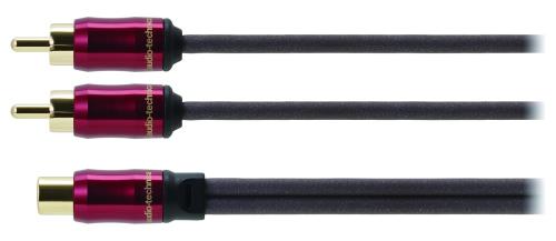 オーディオテクニカ AT-RS240P2 PC-Triple C+OFC ハイブリッドオーディオケーブル Y型 オス2メス1 RCA 耐熱 耐ノイズ 車載用 小型プラグ 0.3m オーディオテクニカ AT-RS240P2 PC-Triple C+OFC ハイブリッドオーディオケーブル Y型 オス2メス1 RCA 耐熱 耐ノイズ 車載用 小型プラグ 0.3m
