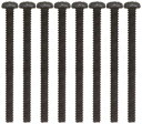 SCUD ハムバッカー取付ビス、インチサイズ、8P ブラック W-HPB