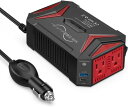BESTEK 正弦波 インバーター シガーソケット コンセント 300W DC12VをAC100Vに変換 USB2ポート搭載:USB-C PD 30W USB-...