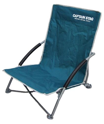 キャプテンスタッグ ラコンテ ロースタイル イージーチェア グリーン UC-1503 幅570×奥行720×高さ610mm、座面の高さ:150mm