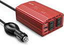 BESTEK インバーター シガーソケット コンセント 300W PD DC12VをAC100Vに変換 USB1ポート PD1ポート搭載 PD出力対応 12V車専用 カーインバーター 車載用インバーター