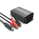 BESTEK インバーター シガーソケット コンセント 500W DC12VをAC100Vに変換 USB2ポート搭載 12V車専用 カーインバーター 車載用インバーター グレー MRI5010BU-GY-N1