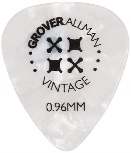 Grover Allman グローバーオールマン Vintage Celluloid, White, 0.96mm 10枚