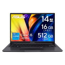 ASUS ノートパソコン Vivobook 14 X1405ZA 14型 インテル Core i5 1235U メモリ16GB SSD 512GB Windows 11 バッテリー駆動9.7時間 重量1.6kg Wi-Fi 6 インディーブラック X1405ZA-I5165WAM