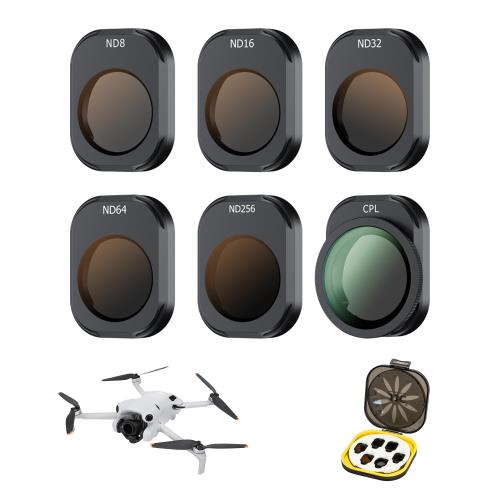 JJC DJI Mini 4 Pro  ND + CPLե륿å 6 ND8 ND16 ND32 ND64 ND256 CPL...